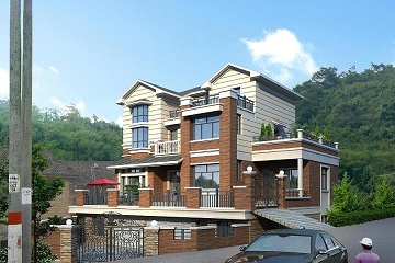 精致的韩式四层自建别墅设计图，温馨户型，居住十分舒适